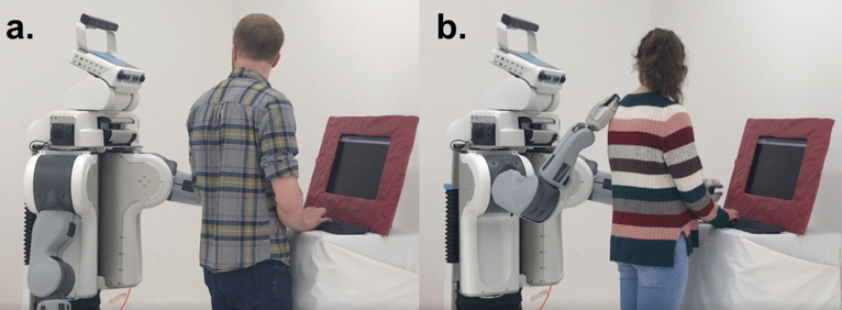 A touching connection: How observing robotic touch can affect human trust in a robot